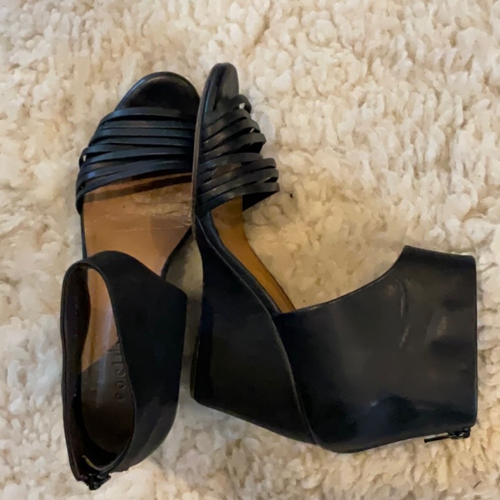 Black coclico wedge sandals